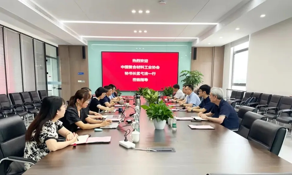 中國復(fù)合材料工業(yè)協(xié)會秘書長孟弋潔率隊前往南京玻纖院標研院交流洽談