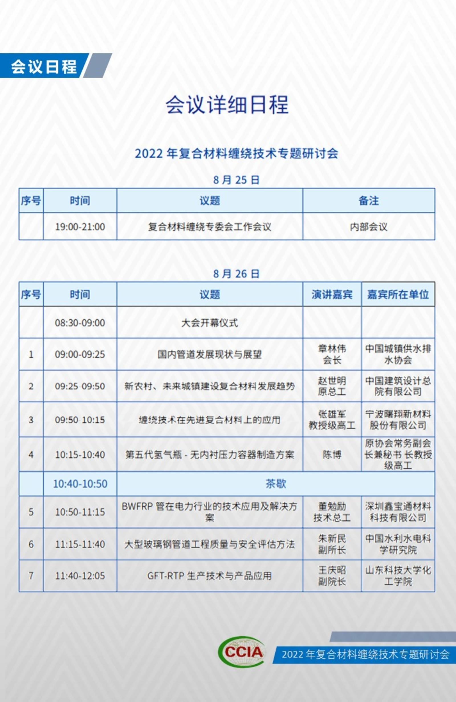 2022年中國復合材料纏繞技術專題研討會-在線直播
