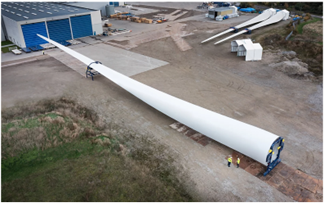 維斯塔斯推出首個115.5米長的風力渦輪機葉片 維斯塔斯推出首個115.5米長的風力渦輪機葉片